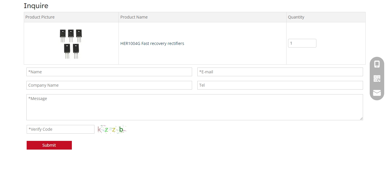 电子元器件外贸独立站-冠捷信息